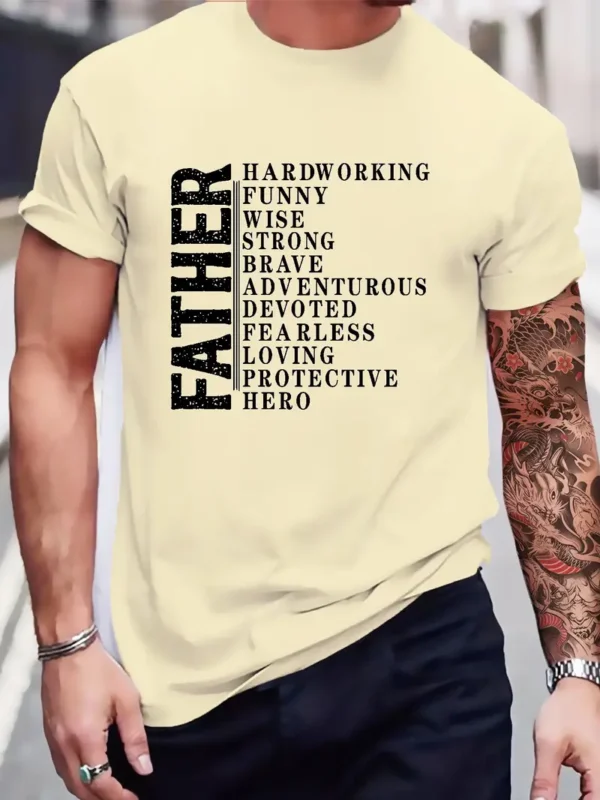 Father Print T Shirt - Image 2