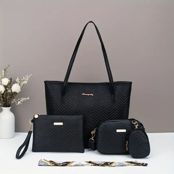 Four-piece Set Tote Large Handbag