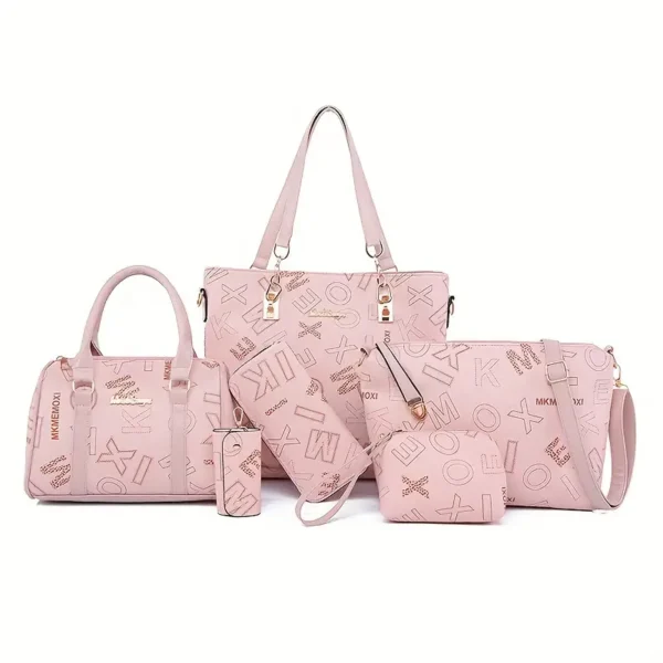 6pcs Set Fashion Women's Handbag Collection - Image 4